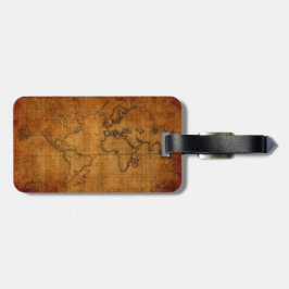 Antike Weltkarte Gepäckanhänger
