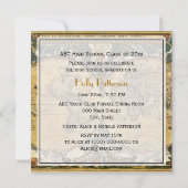 Antike Weltkarte, gestörter BG-SQ-Abschluss Einladung (Rückseite)