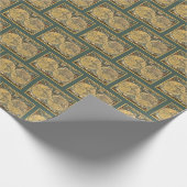 Antike Weltkarte J. Blaeu 1664 Geschenkpapier (Ecke)