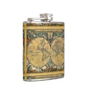 Antike Weltkarte - Joan Blaeu - 1664 Flachmann (Rechts)