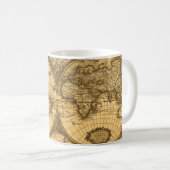 Antike Weltkarte Kaffeetasse (VorderseiteRechts)