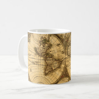 Antike Weltkarte Kaffeetasse