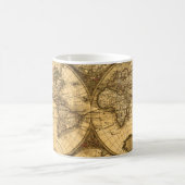 Antike Weltkarte Kaffeetasse (Mittel)