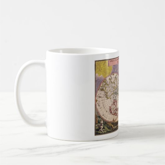 Antike Weltkarte Kaffeetasse (Links)