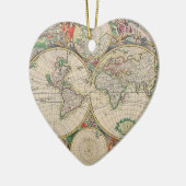 Antike Weltkarte Keramikornament (Links)