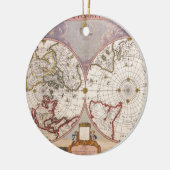 Antike Weltkarte Keramikornament (Links)