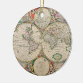 Antike Weltkarte Keramikornament (Links)