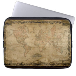 Antike Weltkarte Laptopschutzhülle