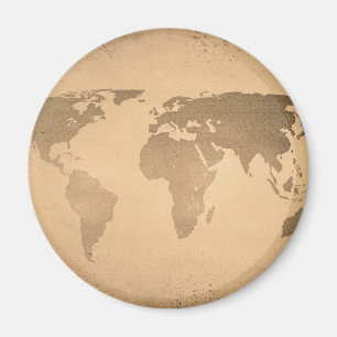 Antike Weltkarte Magnet