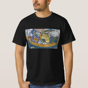 Antike Weltkarte mit Claudius Ptolemäus, 1507 T-Shirt
