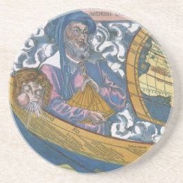 Antike Weltkarte mit Claudius Ptolemy, 1507 Getränkeuntersetzer