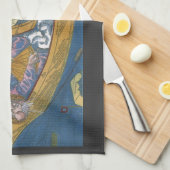 Antike Weltkarte mit Claudius Ptolemy, 1507 Handtuch (Viertel Falte)