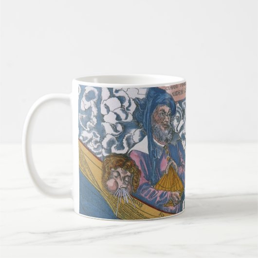 Antike Weltkarte mit Claudius Ptolemy, 1507 Kaffeetasse (Links)