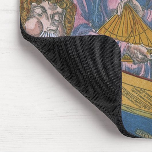 Antike Weltkarte mit Claudius Ptolemy, 1507 Mousepad (Ecke)