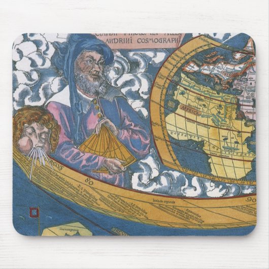 Antike Weltkarte mit Claudius Ptolemy, 1507 Mousepad (Vorne)
