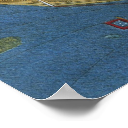 Antike Weltkarte mit Claudius Ptolemy, 1507 Poster (Ecke)