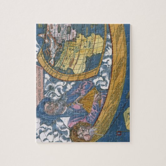 Antike Weltkarte mit Claudius Ptolemy, 1507 Puzzle (Vertikal)