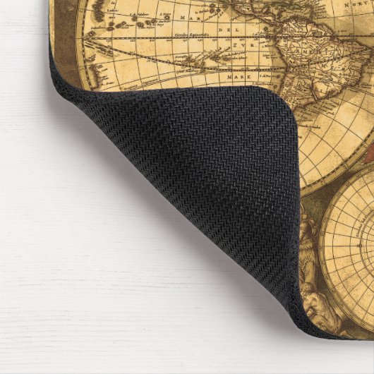 Antike Weltkarte Mousepad (Ecke)
