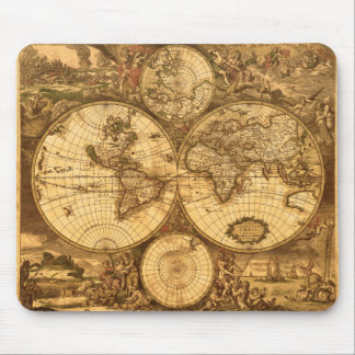 Antike Weltkarte Mousepad