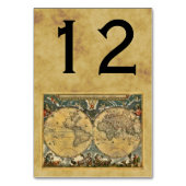 Antike Weltkarte, Not leidende BG-Tischnummer Tischnummer (Vorderseite)