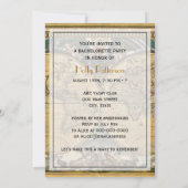 Antike Weltkarte, Not leidende BG V Bachelorette Einladung (Rückseite)