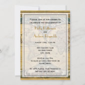 Antike Weltkarte, Not leidende BG V-Verlobung Einladung (Rückseite)