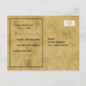 Antike Weltkarte, Not leidendes BG-UAWG Einladungspostkarte (Rückseite)