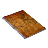 Antike Weltkarte Notizblock (Rechte Seite)