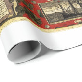 Antike Weltkarte Nr. 2 Geschenkpapier (Rolleneckpunkt)