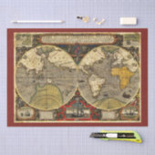 Antike Weltkarte Nr. 2 Seidenpapier (Handwerk)