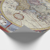 Antike Weltkarte Nr. 3 Geschenkpapier (Ecke)