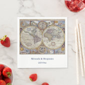 Antike Weltkarte Nr. 3 Serviette (Beispiel)