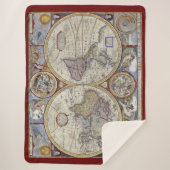 Antike Weltkarte Nr. 3 Sherpadecke (Vorderseite)