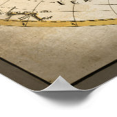 Antike Weltkarte Poster (Ecke)