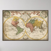 Antike Weltkarte Poster (Vorne)