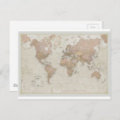 Antike Weltkarte Postkarte (Vorne/Hinten)