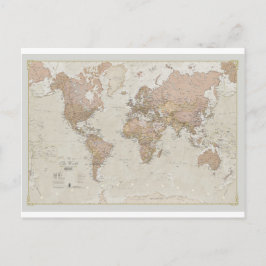 Antike Weltkarte Postkarte