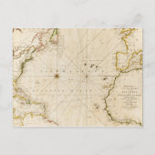 Antike Weltkarte Postkarte (Vorderseite)