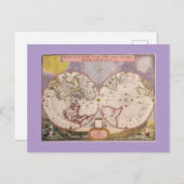 Antike Weltkarte Postkarte (Vorne/Hinten)
