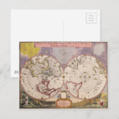 Antike Weltkarte Postkarte (Vorne/Hinten)