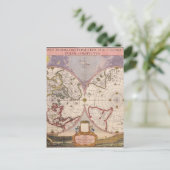 Antike Weltkarte Postkarte (Stehend Vorderseite)