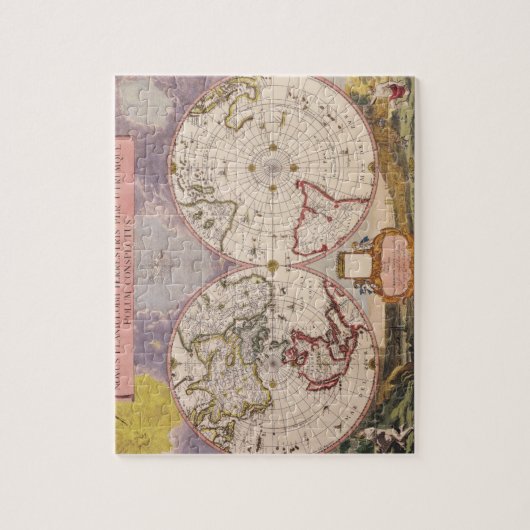 Antike Weltkarte Puzzle (Vertikal)