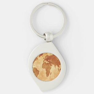 Antike Weltkarte Schlüsselanhänger