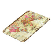 Antike Weltkarte Vintage Kartographie Magnet (Linke Seite)