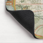 Antike Weltkarte von Amerika, 1597 Mousepad (Ecke)