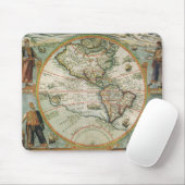 Antike Weltkarte von Amerika, 1597 Mousepad (Mit Mouse)
