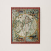 Antike Weltkarte von Amerika, 1597 Puzzle (Vertikal)