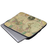 Antike Weltkarte von Carington Bowles, ca. 1780 Laptopschutzhülle (Vorne Knopf)