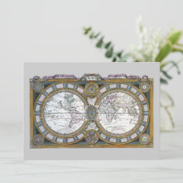 Antike Weltkarte von Claude Auguste Berey