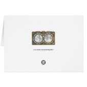 Antike Weltkarte von Claude Auguste Berey (Rückseite Horizontal)